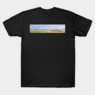 Panorama of grassy dunes along the North Sea T-Shirt